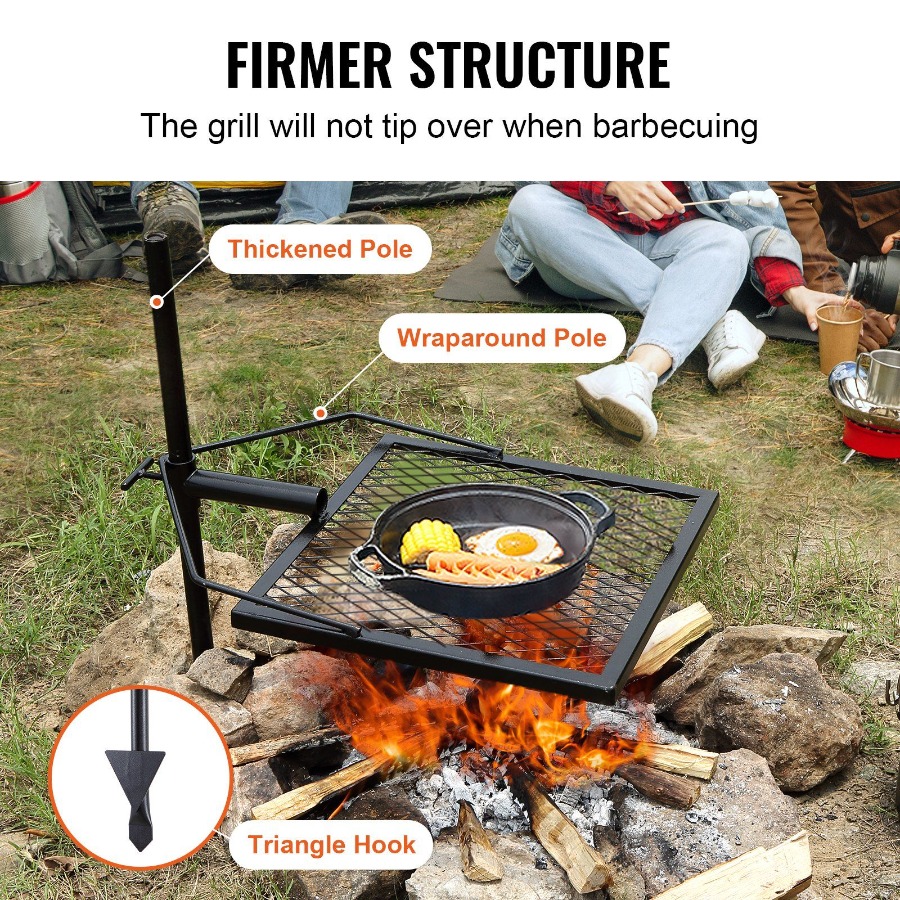 Parrilla Giratoria para Fogata - Camping Cooking Fire Pit reseña y precio