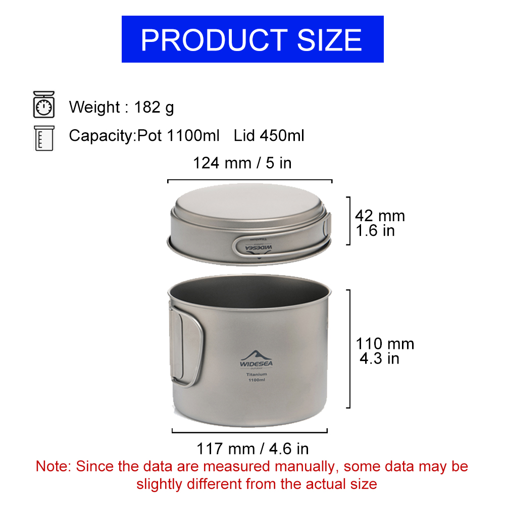 Widesea Olla de camping ultral - Camping Cooking Pan Set reseña y precio