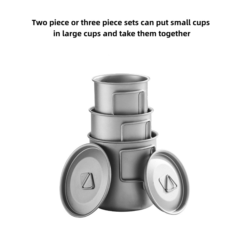 Taza de camping de titanio con - Camping Cooking Pack reseña y precio
