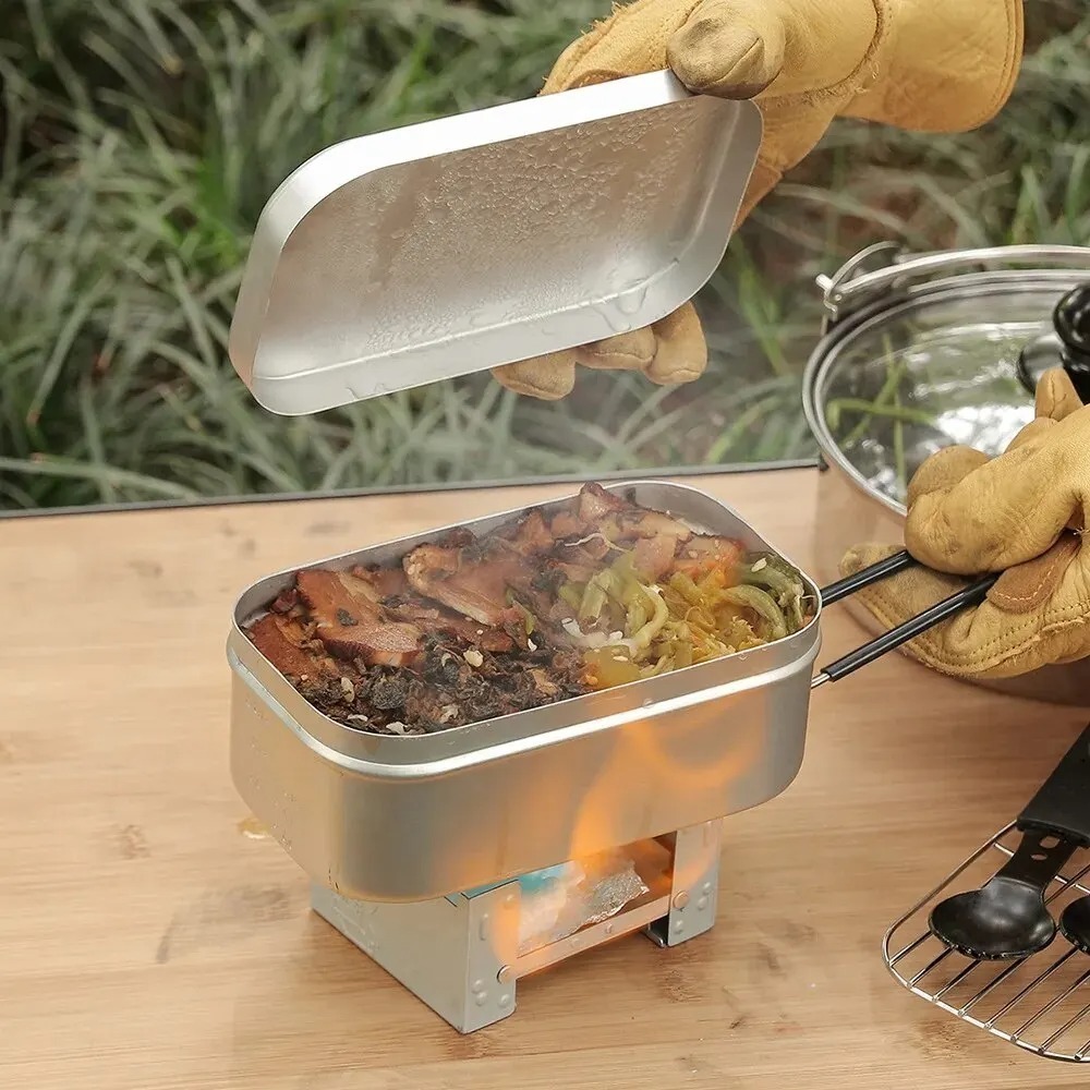 Vajilla ultraligera para acamp - Camping Cooking Cutlery Set reseña y precio