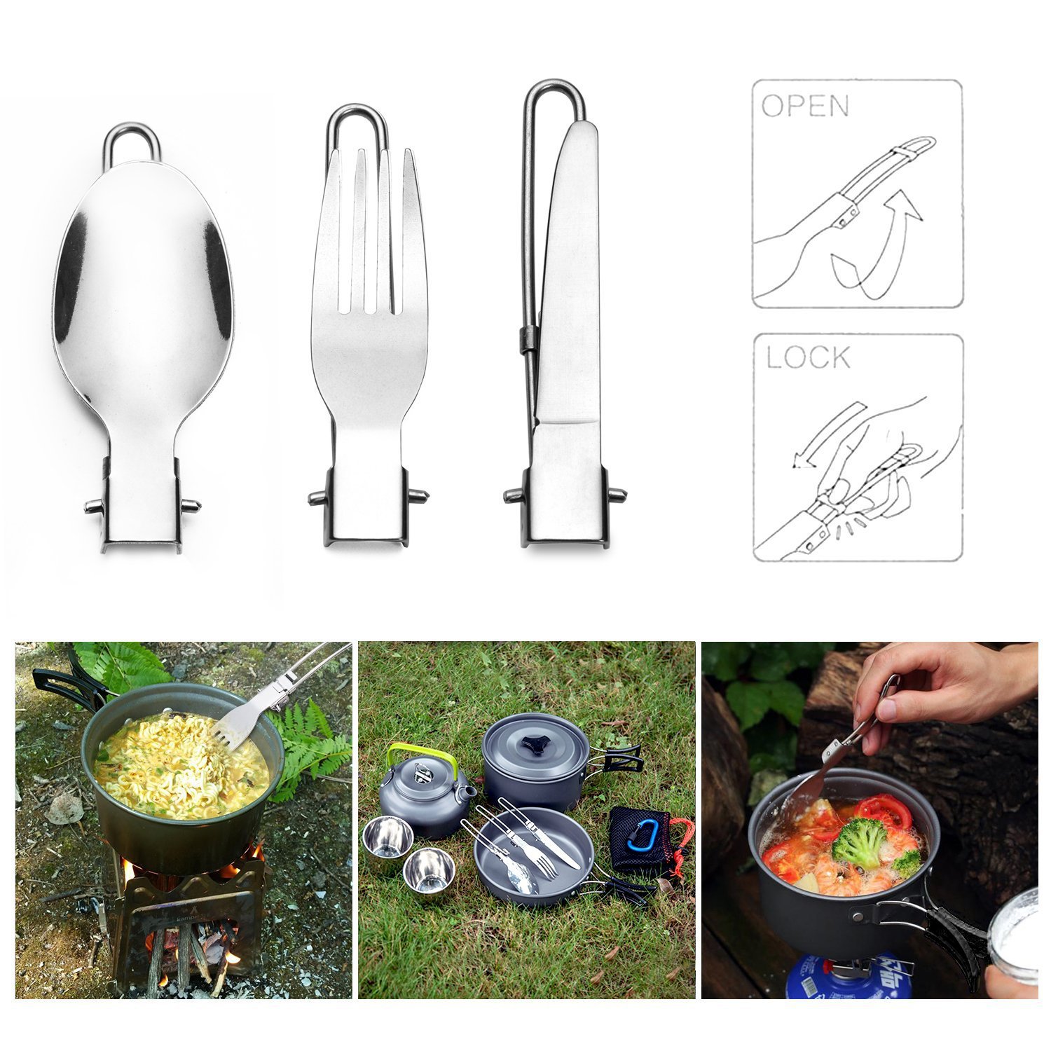 TARKA-Juego de tenedor, cuchil - Camping Cooking Trangia reseña y precio