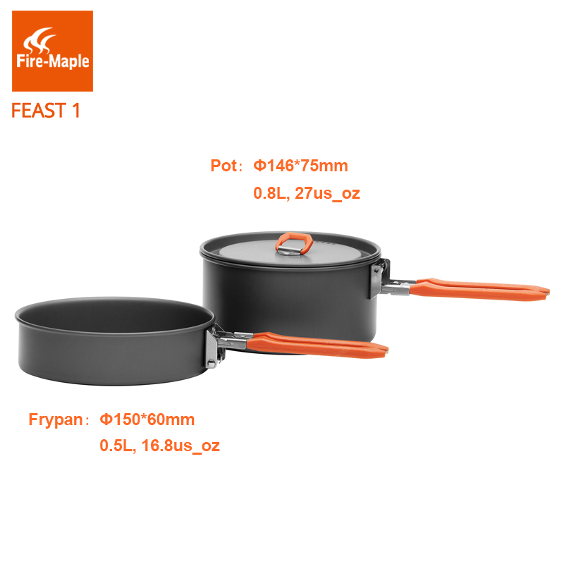 Fire Maple Feast 1-utensilios  - Camping Cooking Pan Set reseña y precio