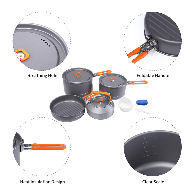 Fire Maple Juego de utensilios - Camping Cooking Set 2 Person reseña y precio