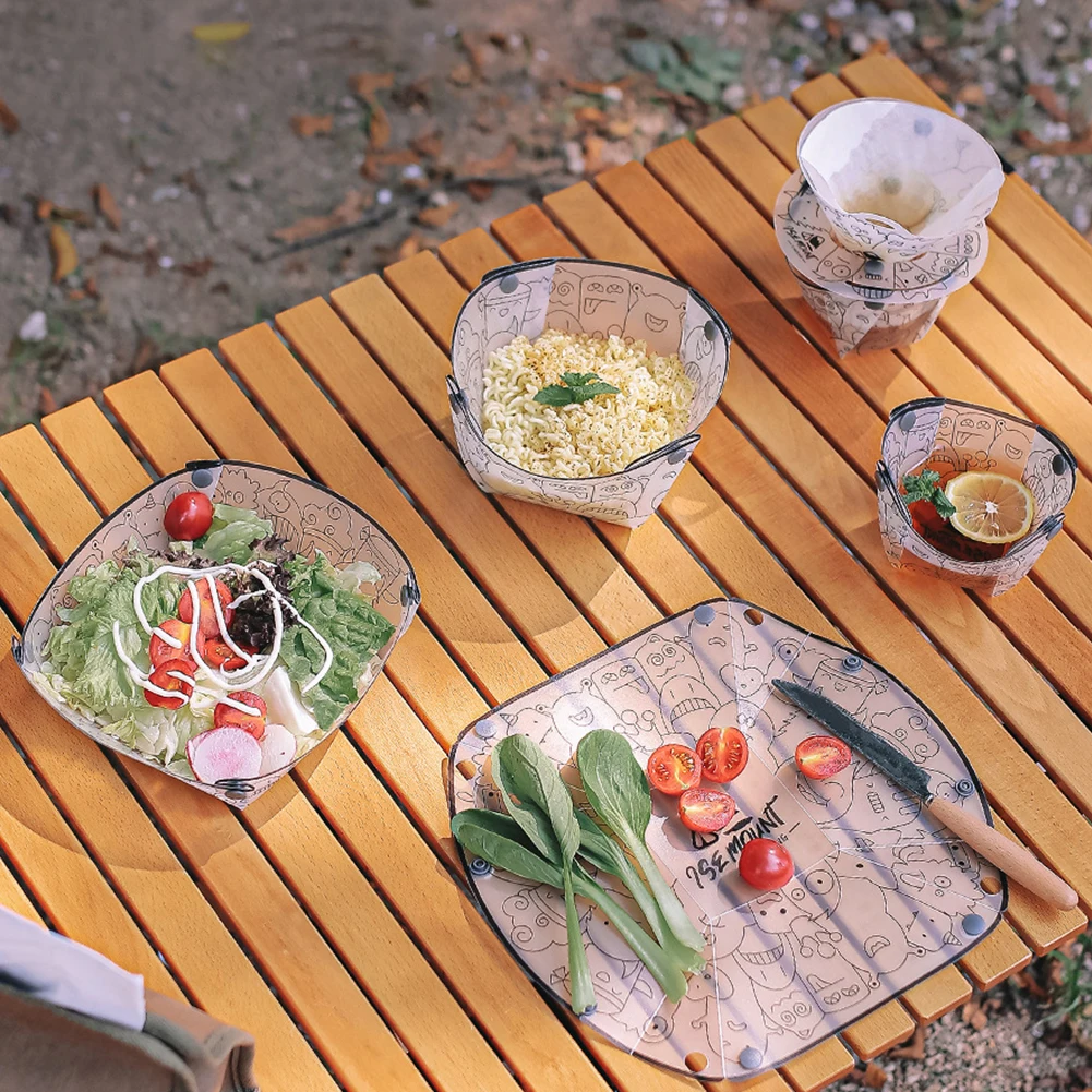 Vajilla plegable de PP, juego  - Camping Cooking Tray reseña y precio
