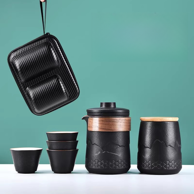 Juego de té de viaje portátil, - Camping Cooking Set reseña y precio