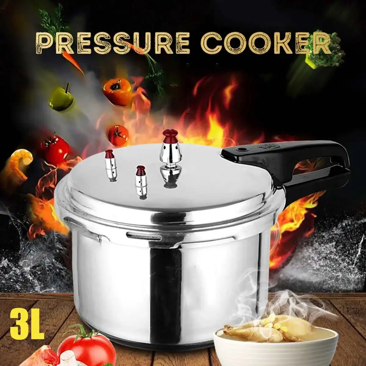 Olla a presión de cocina de 18 - Camping Cooking On Fire reseña y precio
