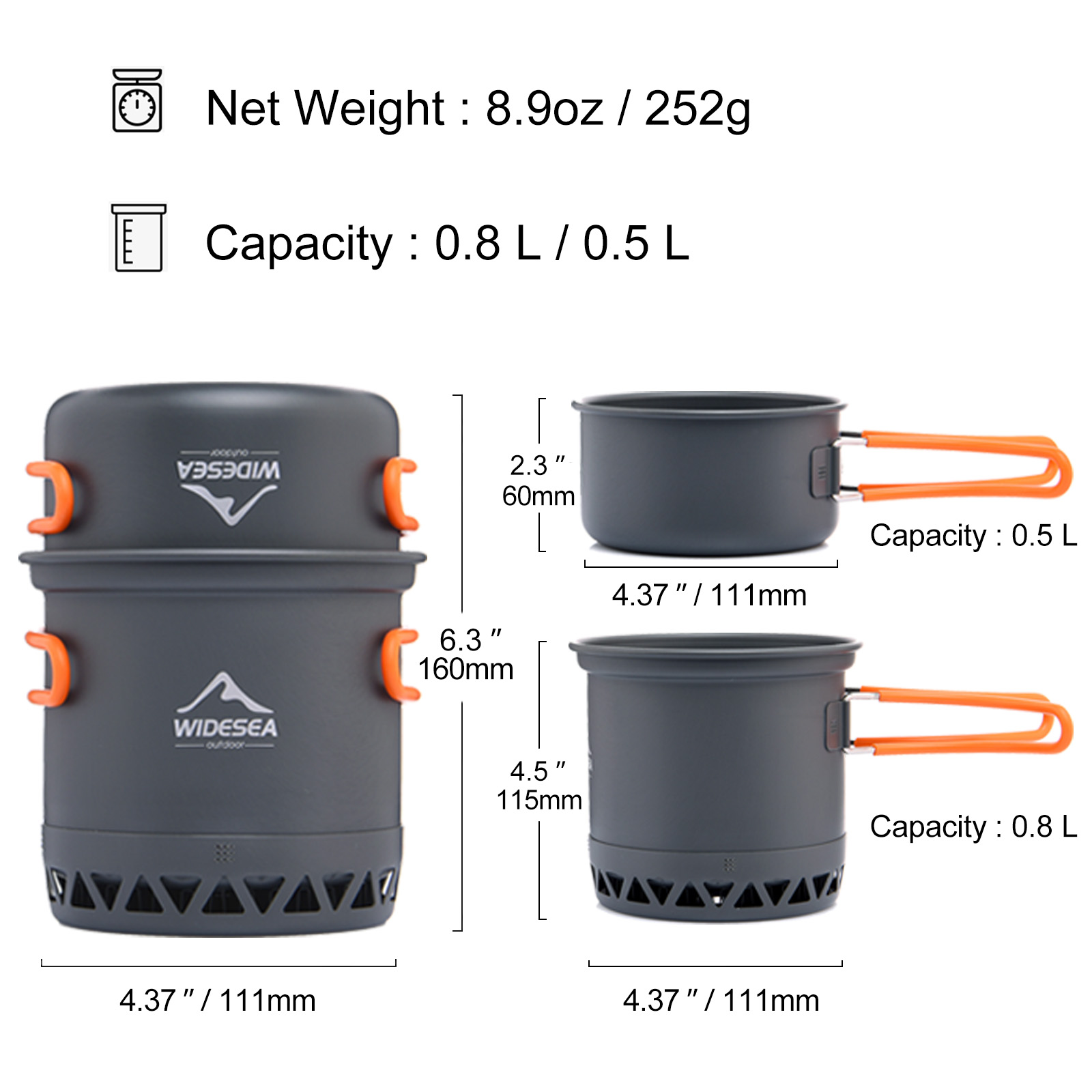 Widesea-olla de Camping de 1,3 - Camping Cooking Trangia reseña y precio