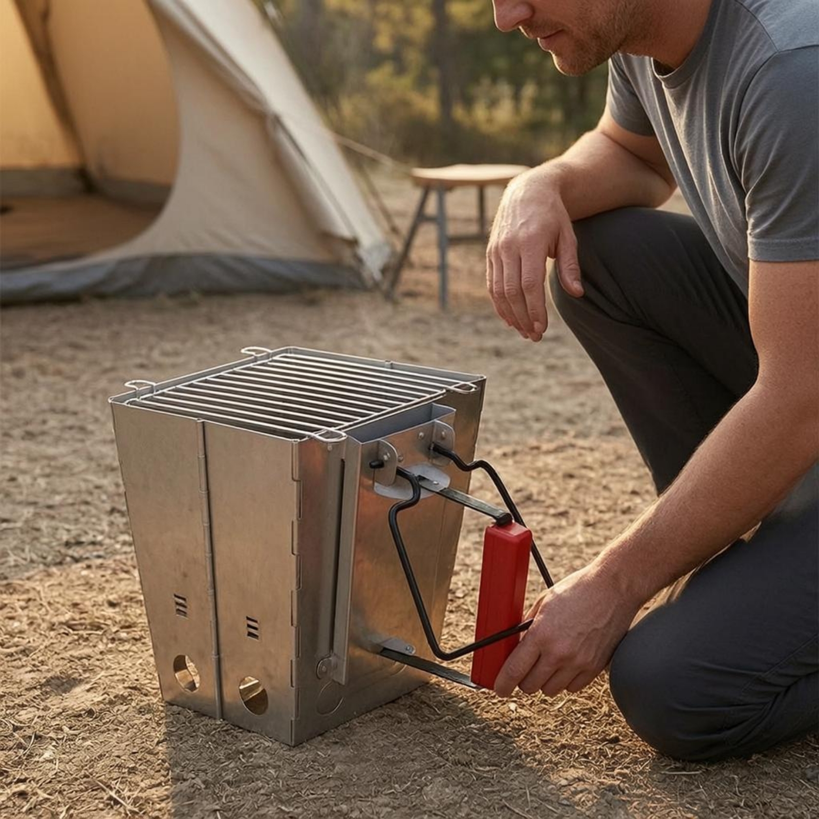 Encendedor de carbón plegable  - Charcoal Chimney Starter reseña y precio