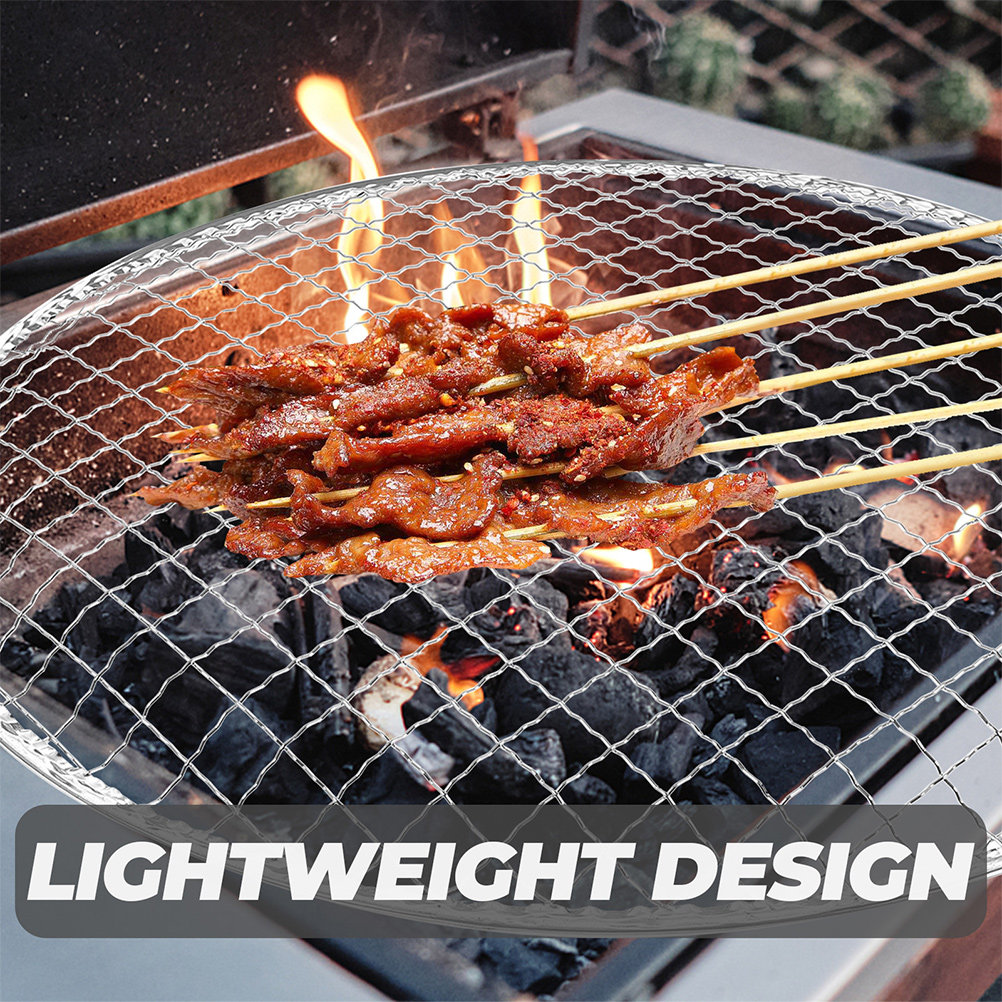 10 Rejillas Redondas de Malla  - Camping Cooking Fire Pit reseña y precio