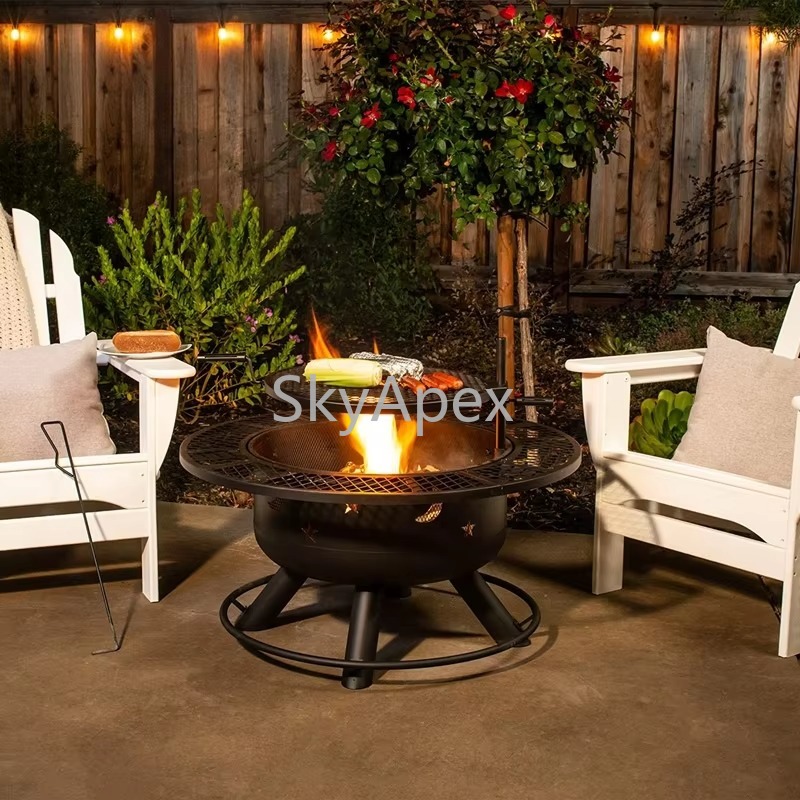 Parrilla de barbacoa de Metal  - Camping Cooking Fire Pit reseña y precio