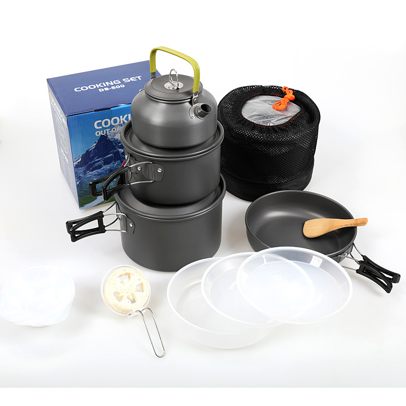 Juego de cocina para acampar a - Camping Cooking Set 2 Person reseña y precio