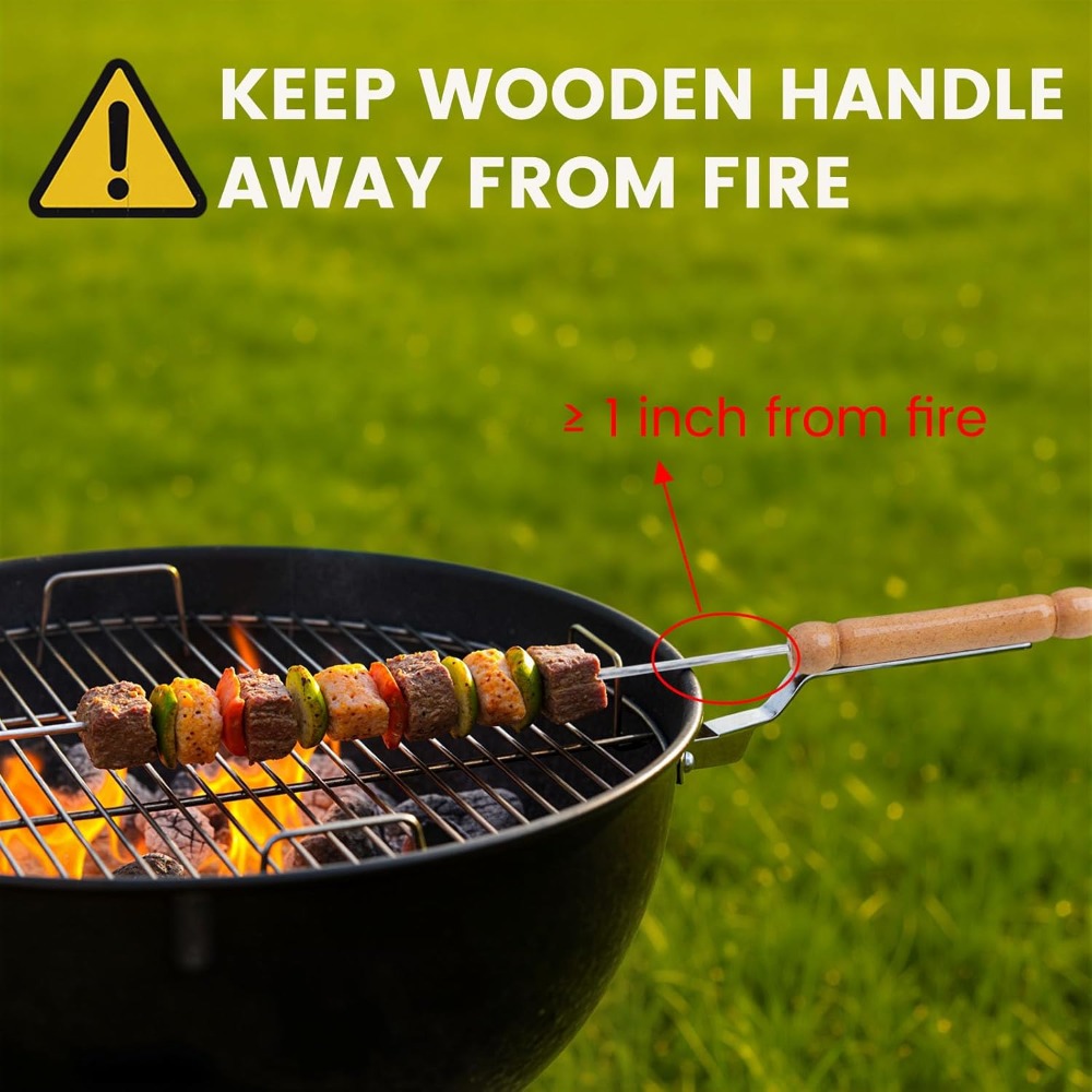 Brochetas reutilizables para a - Camping Cooking Vegetables reseña y precio