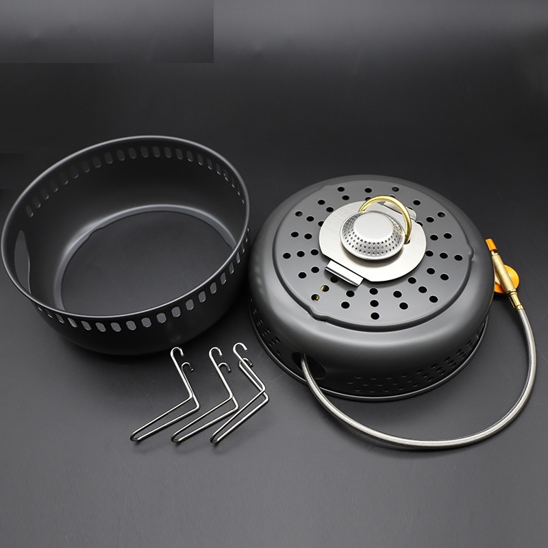 Estufa de Gas para acampar, es - Camping Cooking Wok reseña y precio