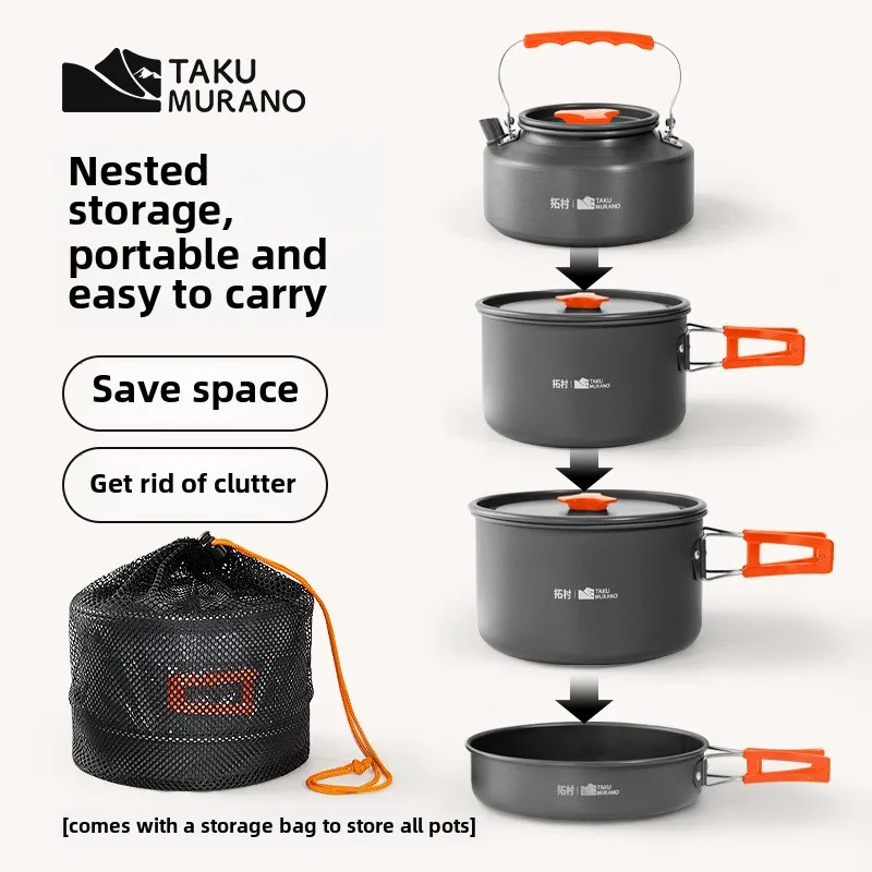 Juego de vajilla para exterior - Quality Camping Cooking Set reseña y precio