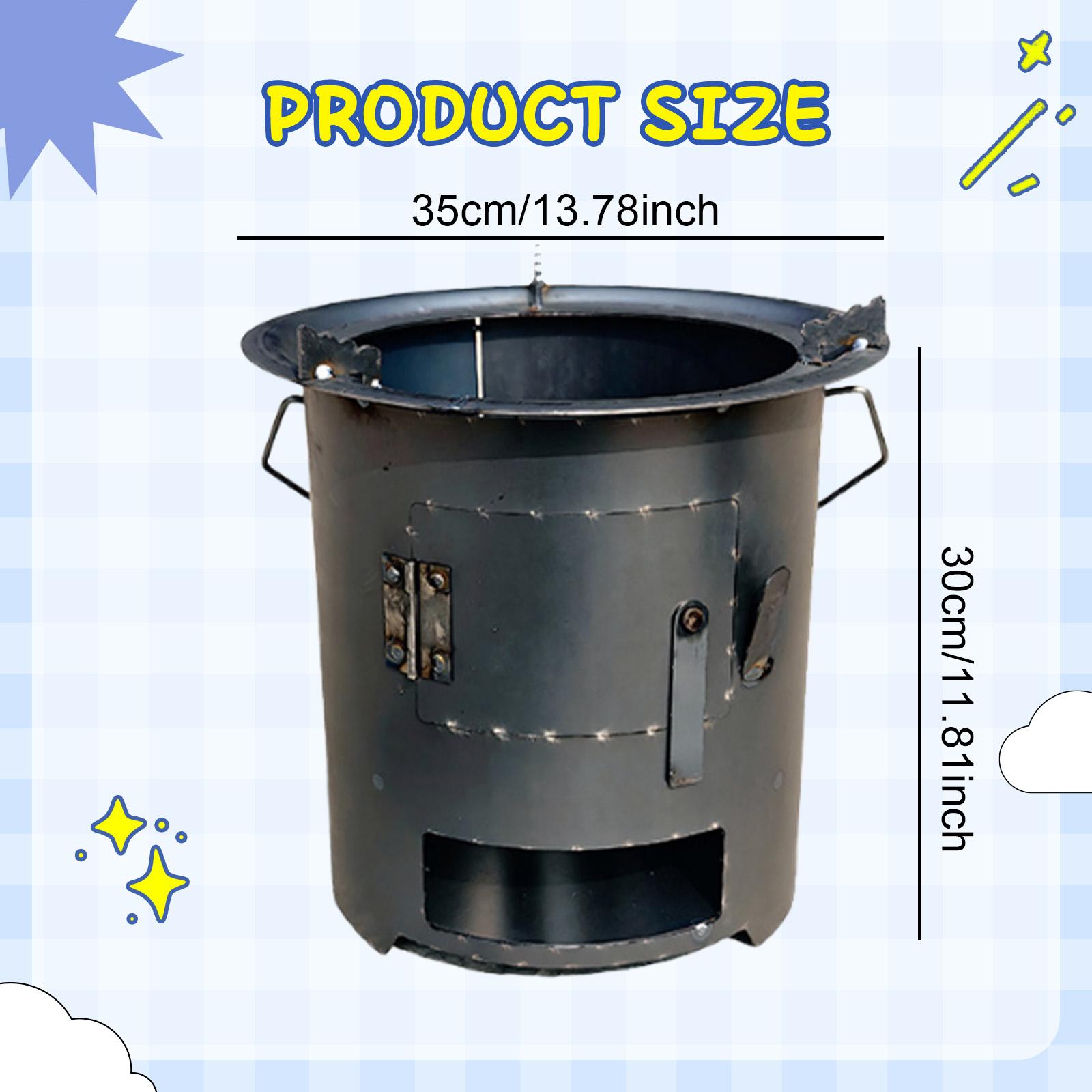 Estufa de Leña Plegable para C - Camping Cooking Fire Pit reseña y precio