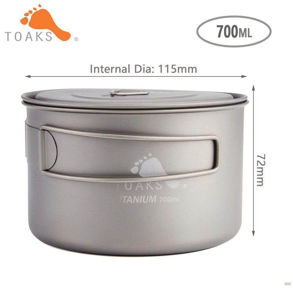 TOAKS-ollas de titanio puro pa - Camping Cooking Tray reseña y precio