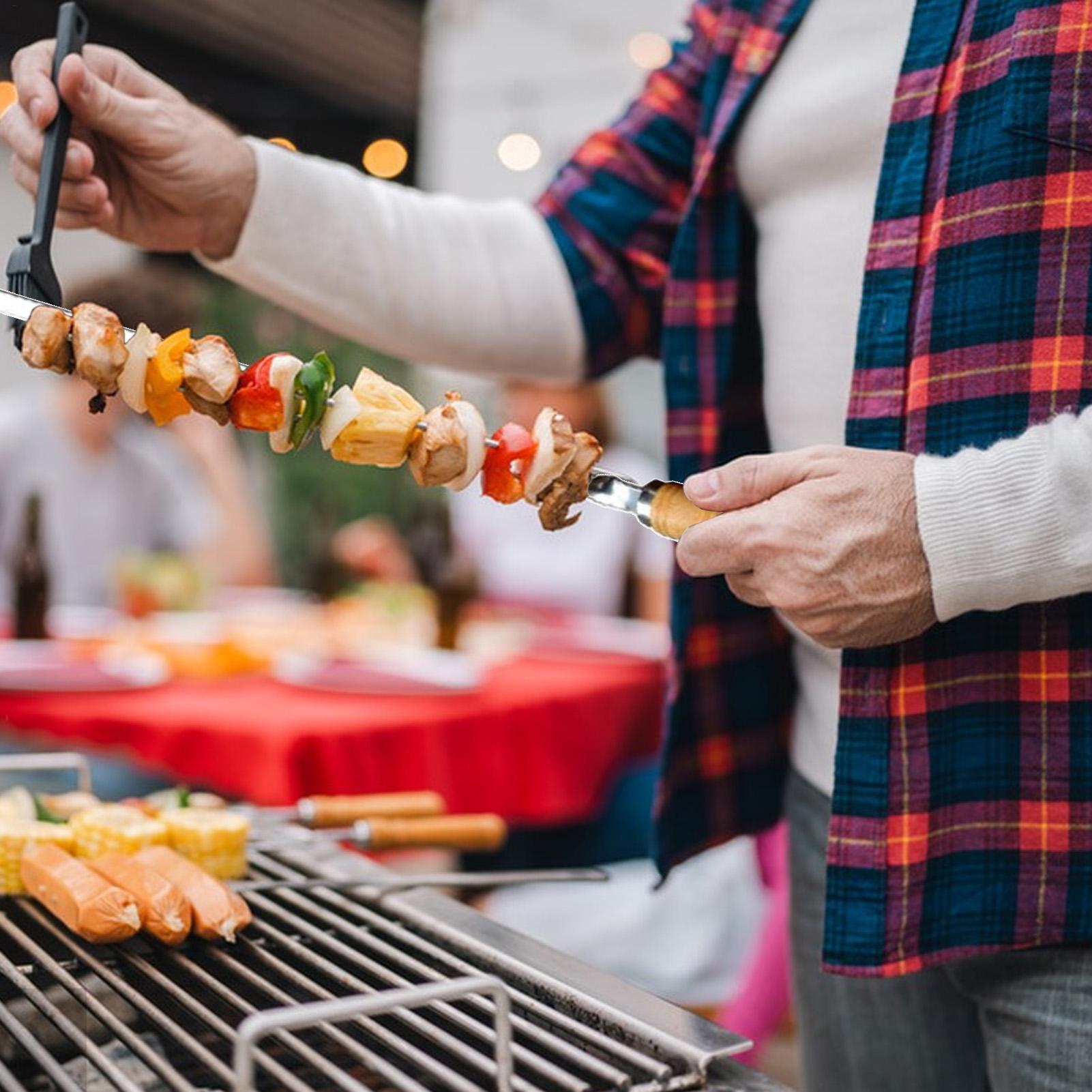 Brochetas de Metal para asar,  - Camping Cooking Vegetables reseña y precio