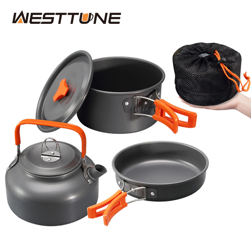 WESTTUNE-Kit de utensilios de  - Camping Cooking Wok reseña y precio
