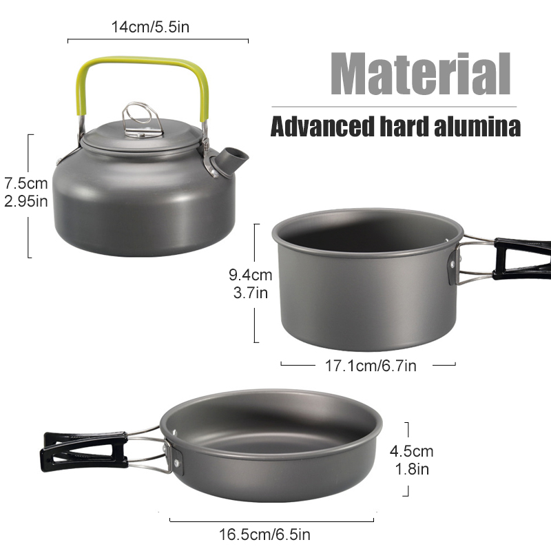 WESTTUNE-Kit de utensilios de  - Camping Cooking Wok reseña y precio