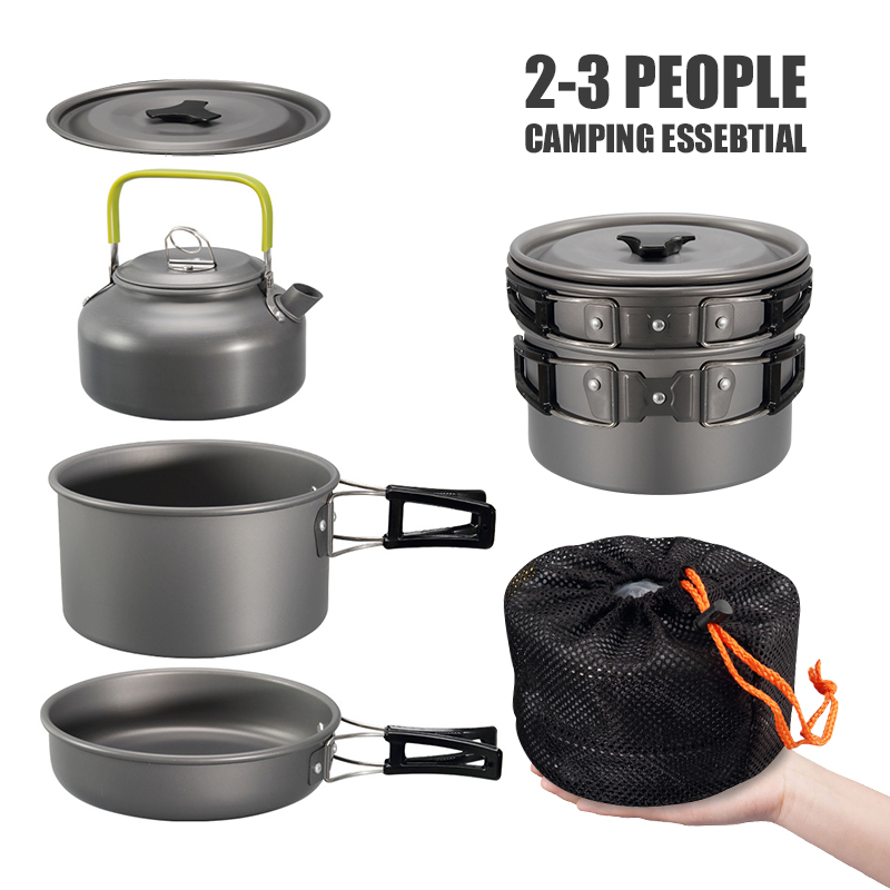 WESTTUNE-Kit de utensilios de  - Camping Cooking Wok reseña y precio