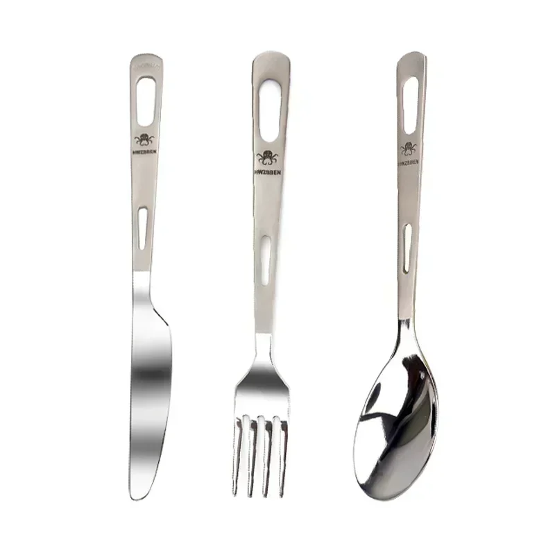 HWZBBEN-Juego de tenedor y cuc - Camping Cooking Cutlery Set reseña y precio