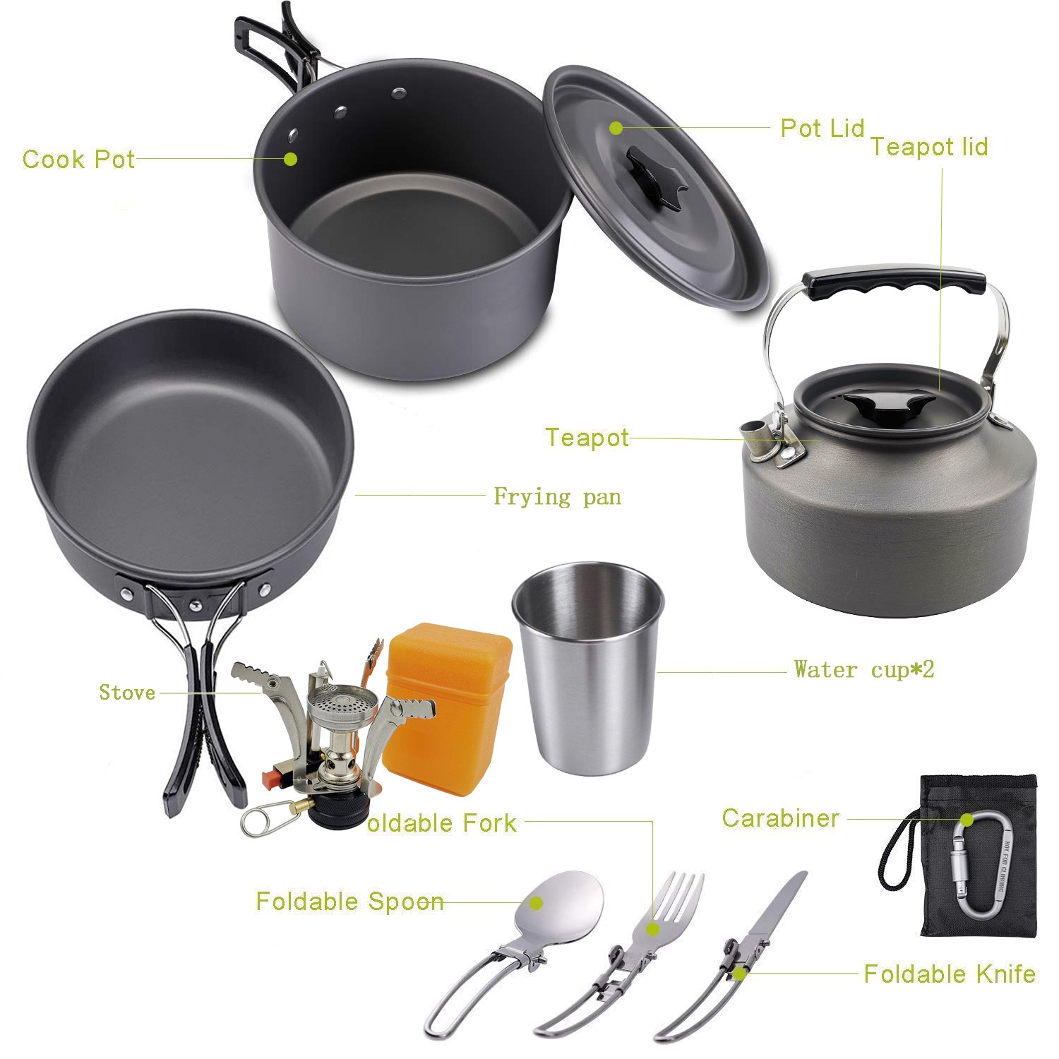 Juego de cocina para acampar a - Camping Cooking Vegetables reseña y precio