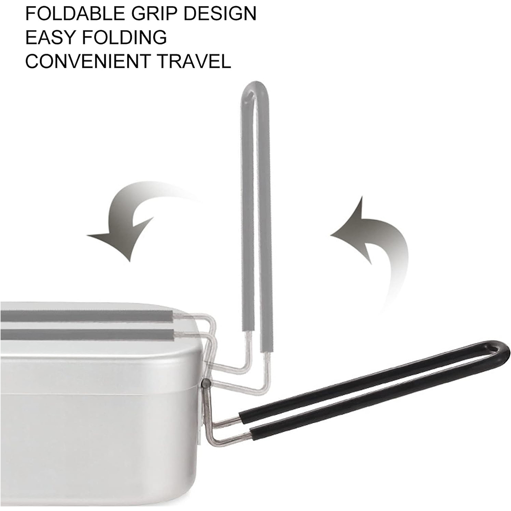 Fiambreras de aluminio de 800M - Camping Cooking Set reseña y precio
