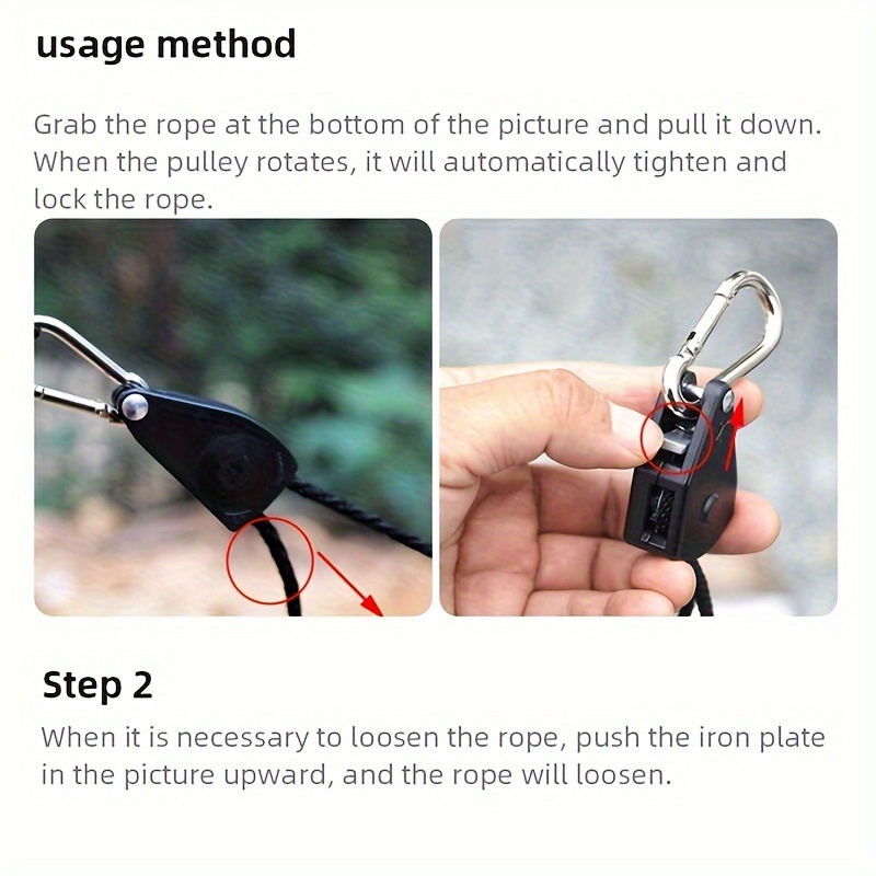 Tendedero de cuerda para tiend - Camping Cooking Hanger reseña y precio