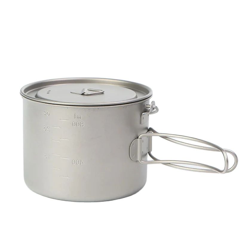 Olla de titanio para Picnic al - Camping Cooking Set reseña y precio