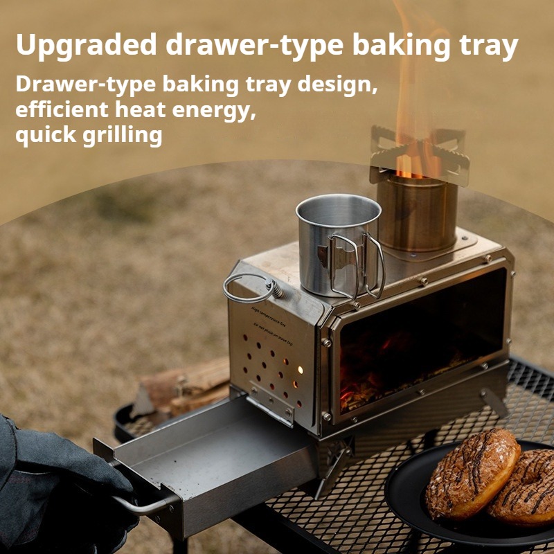 Estufa calefactora de acero in - Camping Cooking In Forest reseña y precio