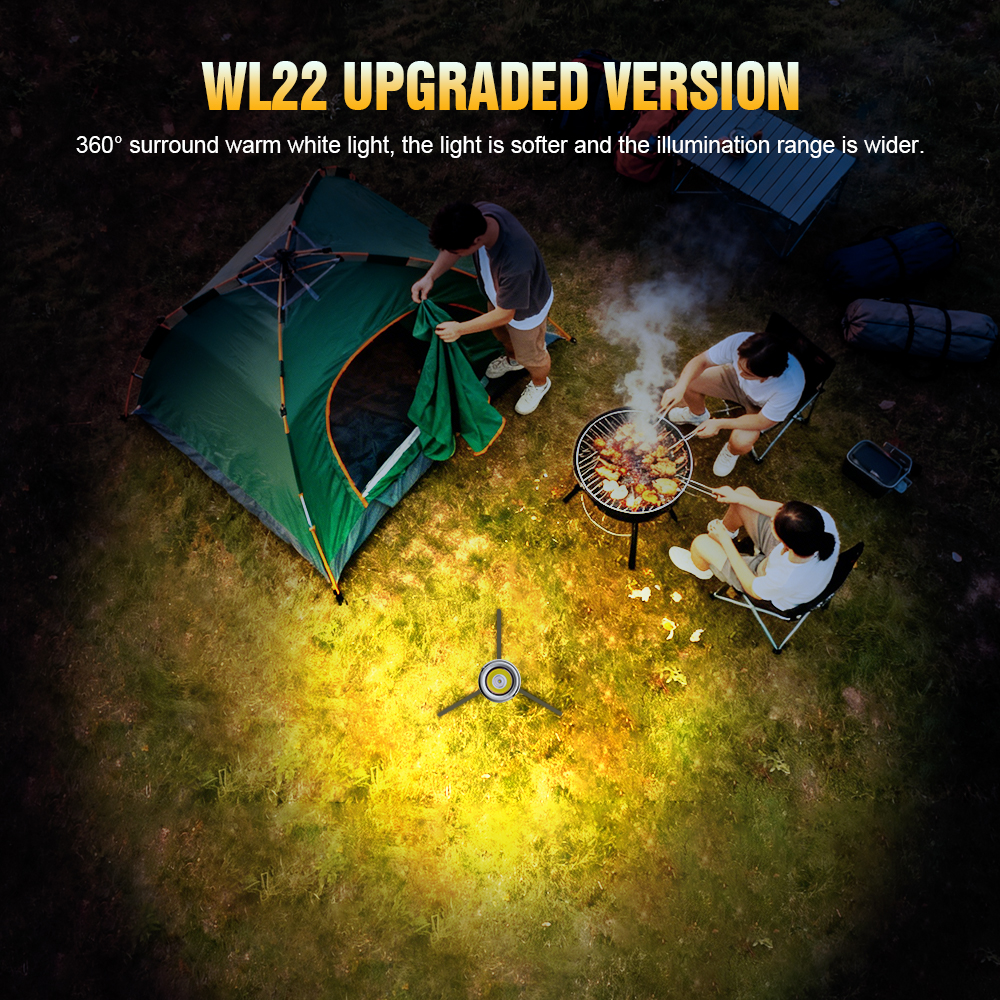 Trustfire WL22-PRO linterna te - Camping Cooking Tripod reseña y precio