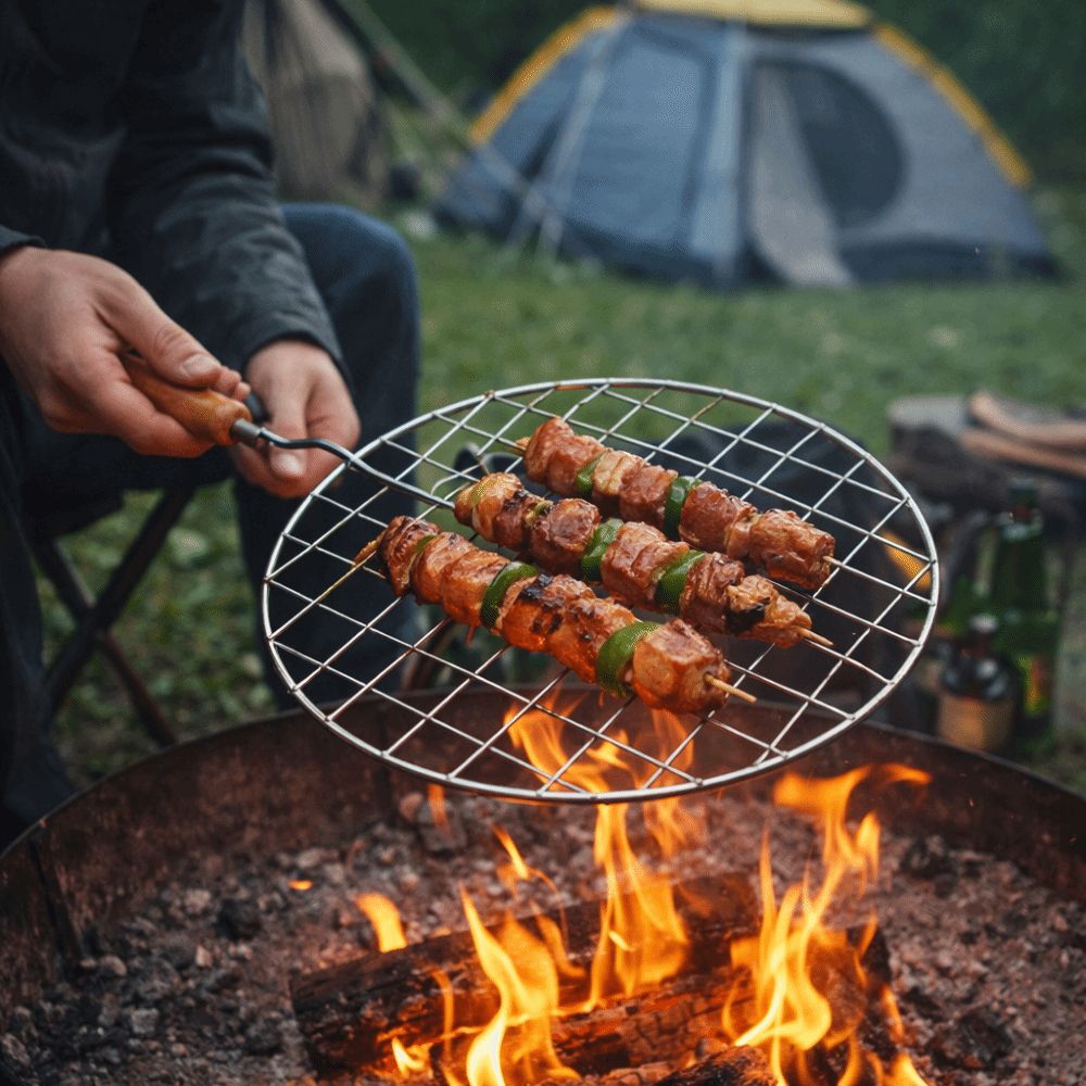 Parrilla Portátil de Acero Ino - Camping Cooking Tools reseña y precio