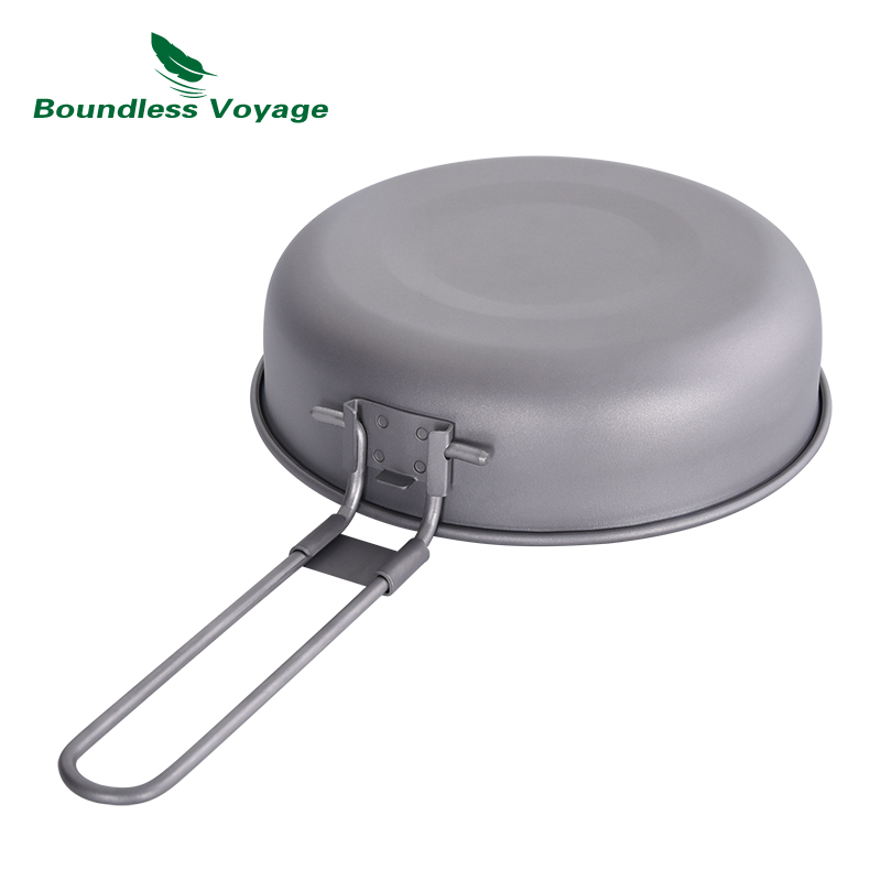 Sartén de titanio ultraligera  - Camping Cooking Wok reseña y precio