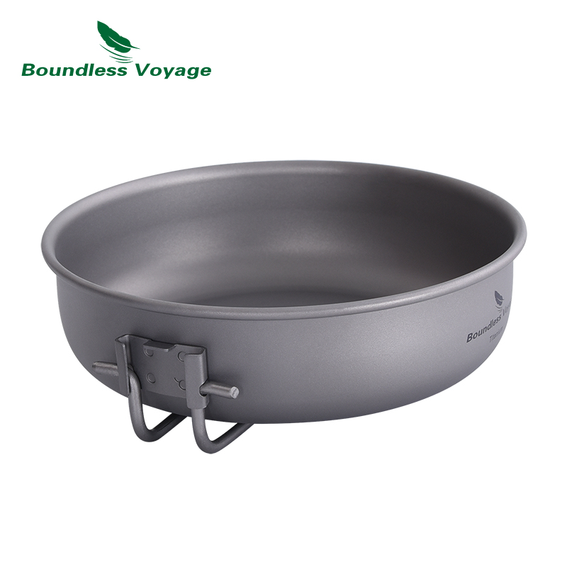 Sartén de titanio ultraligera  - Camping Cooking Wok reseña y precio