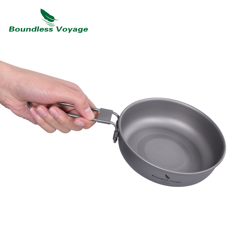Sartén de titanio ultraligera  - Camping Cooking Wok reseña y precio