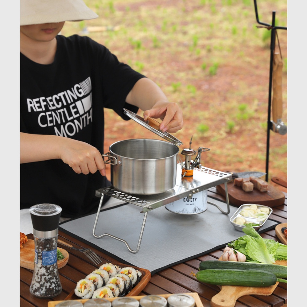 Alfombra ignífuga resistente a - Camping Cooking Fire Pit reseña y precio