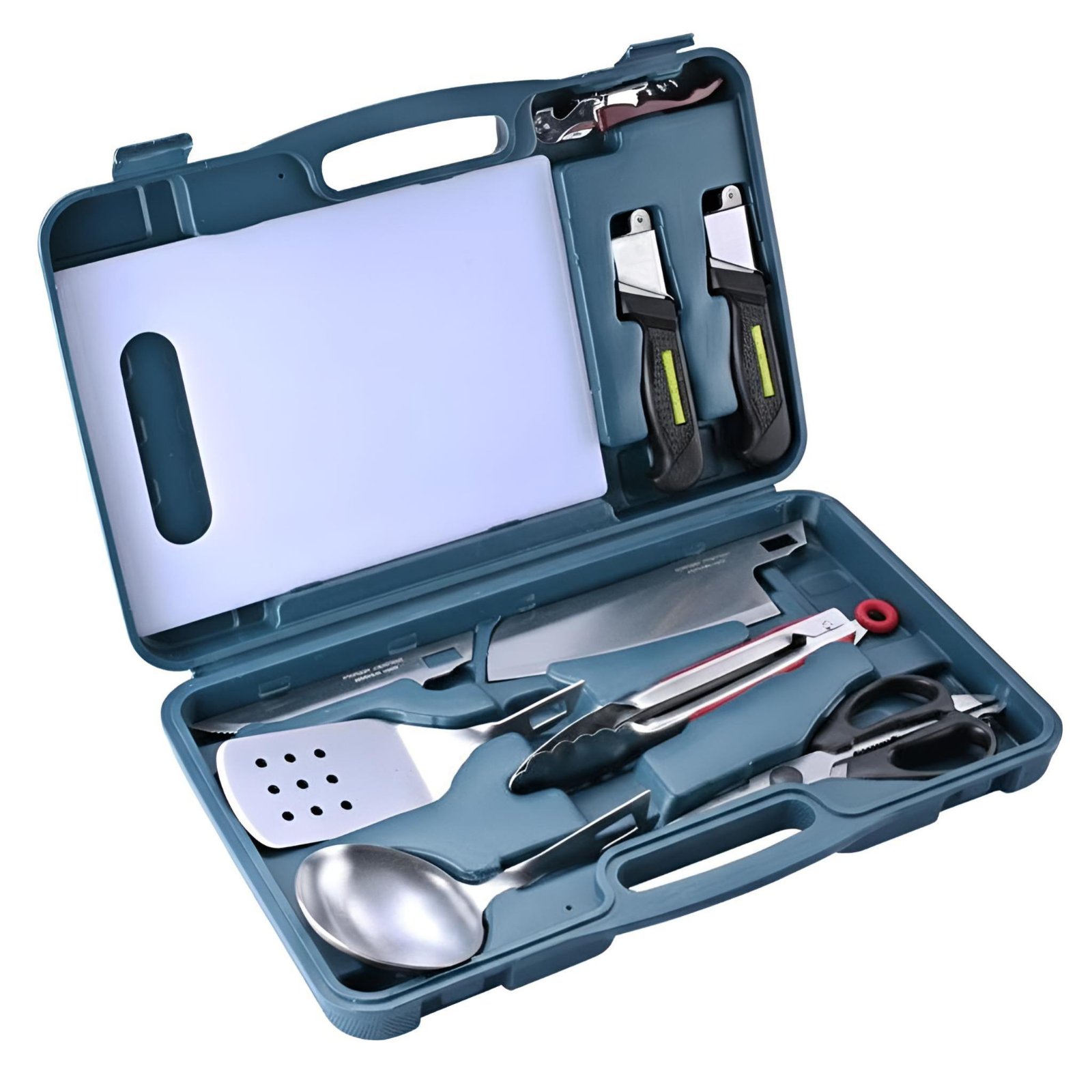 Juego de cubiertos para comer  - Camping Cooking Kit Box reseña y precio