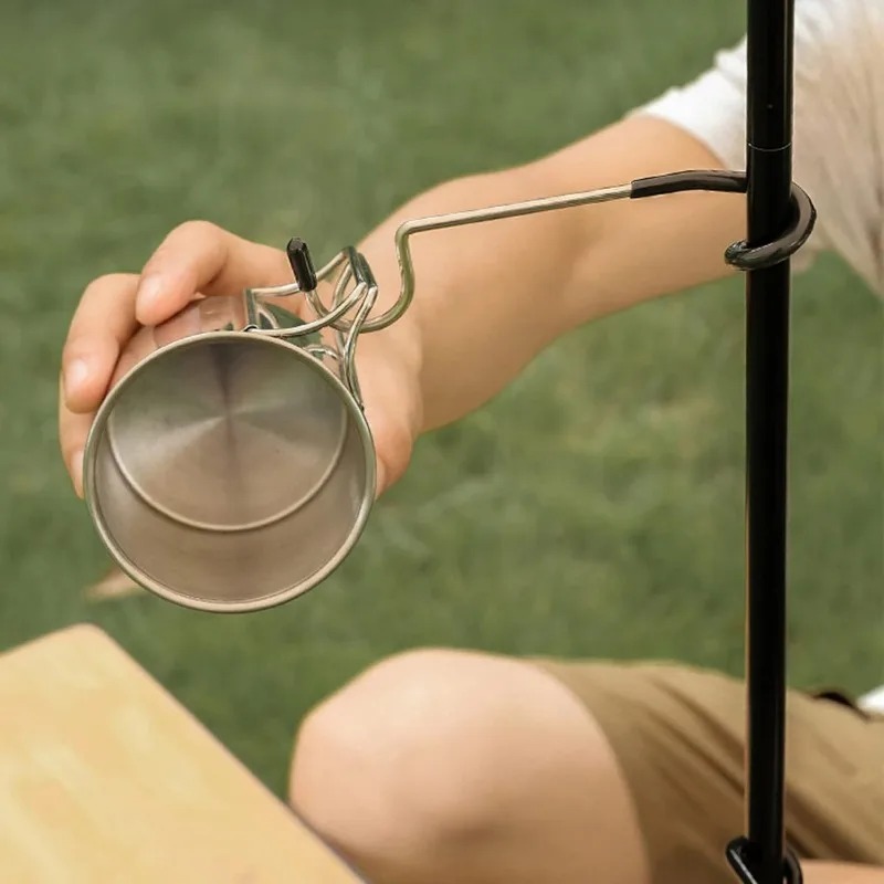 Gancho en forma de S para tien - Camping Cooking Hanger reseña y precio