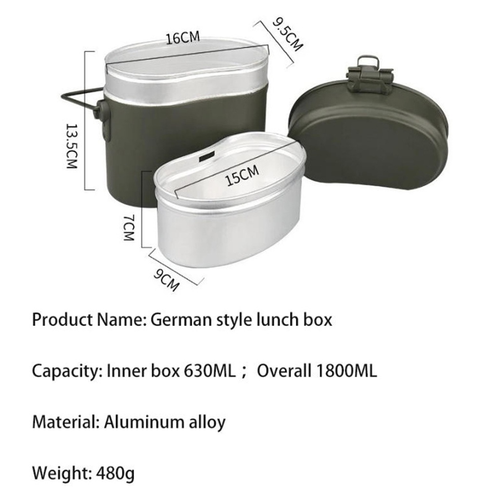 Juego de 3 Loncheras de Alumin - Camping Cooking Set Compact reseña y precio
