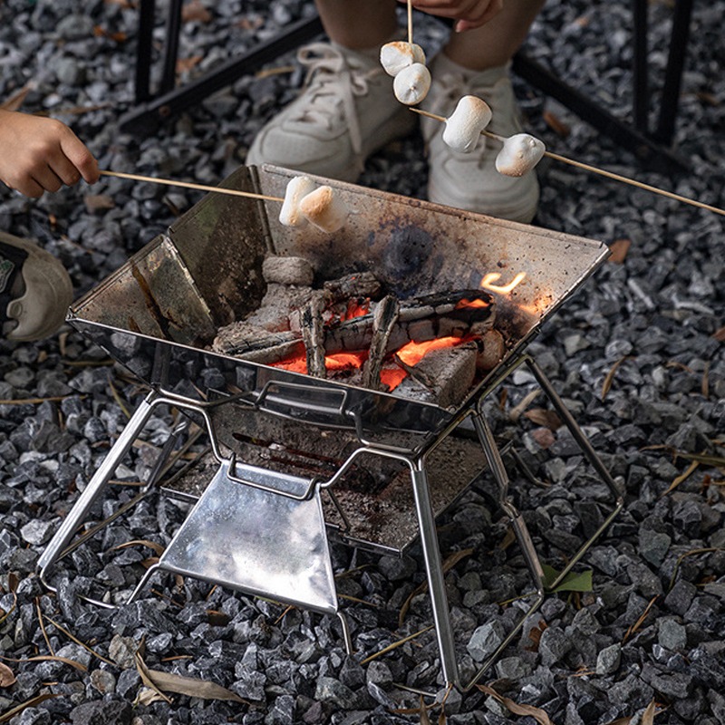 Parrilla Portátil para Fogatas - Camping Cooking Fire Pit reseña y precio