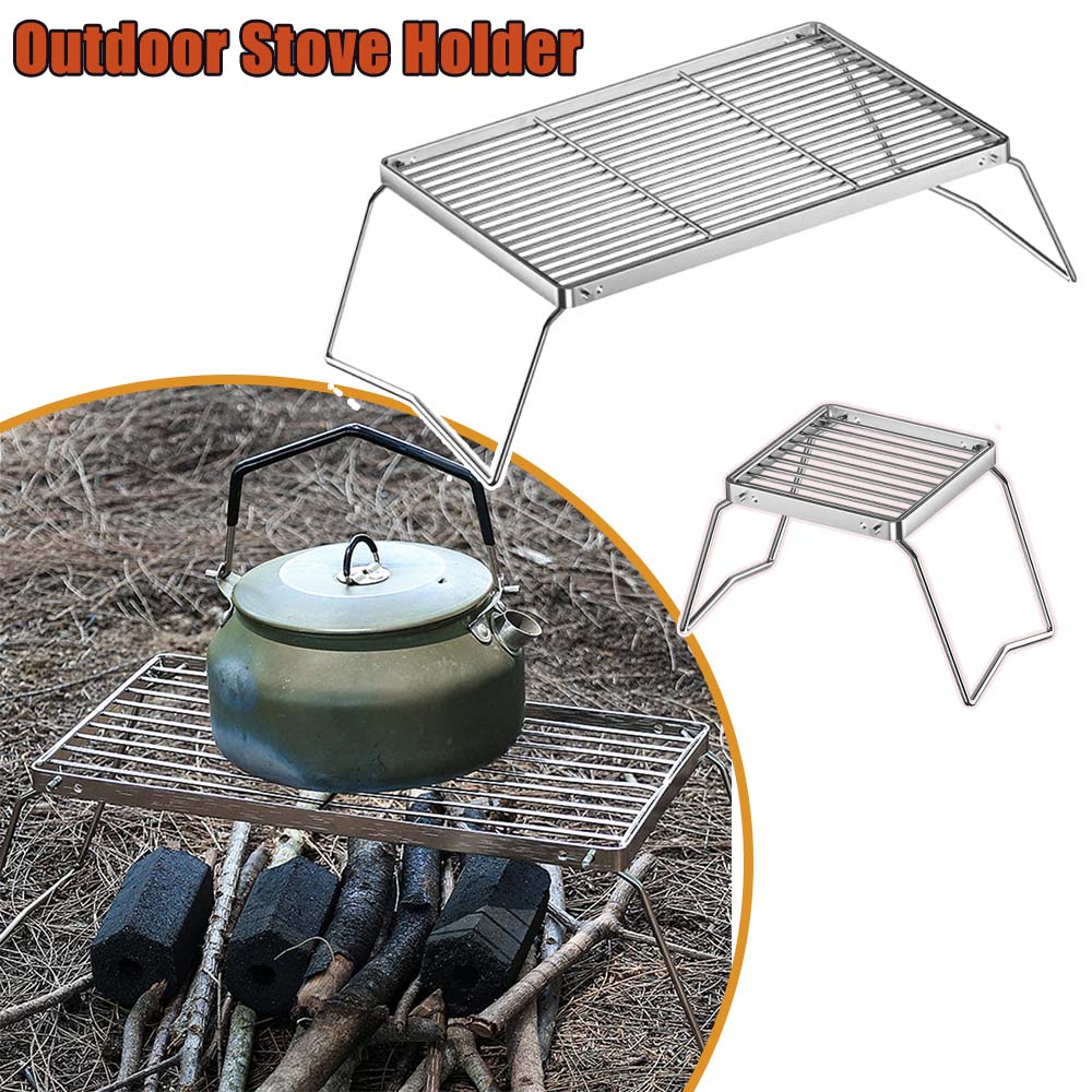 Soporte para Estufa de Acero I - Camping Cooking Tripod reseña y precio
