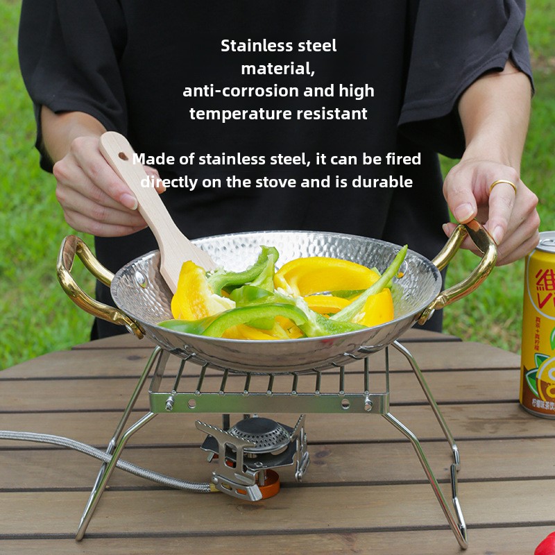 Soporte para Estufa de Acero I - Camping Cooking Tripod reseña y precio
