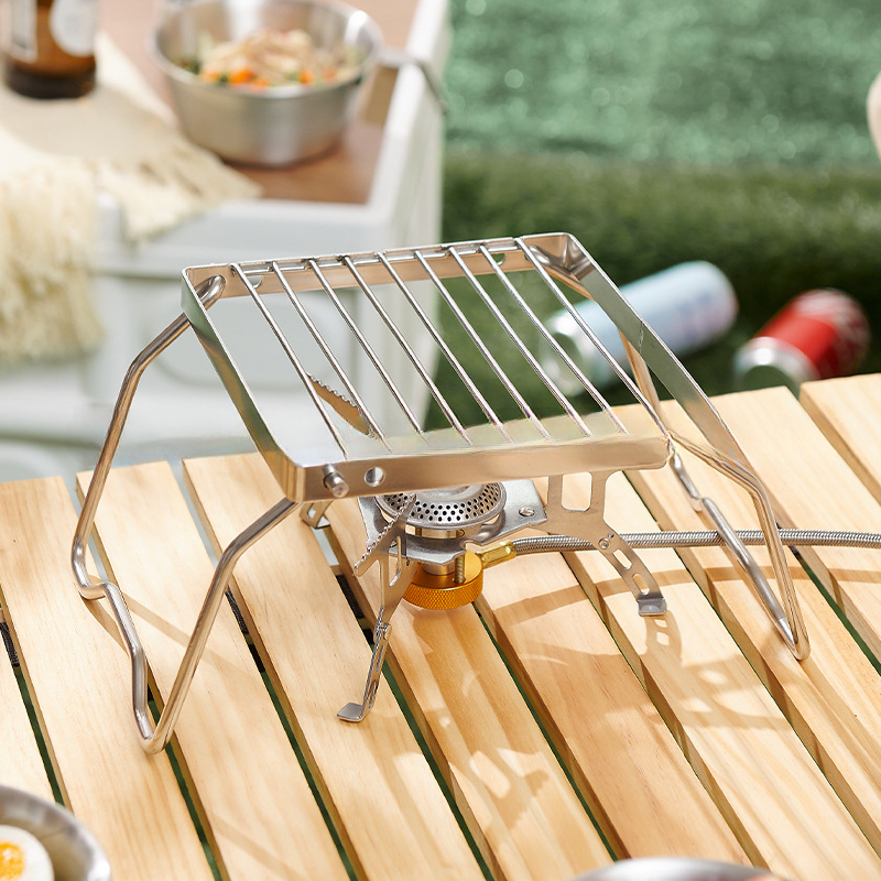 Soporte para Estufa de Acero I - Camping Cooking Tripod reseña y precio