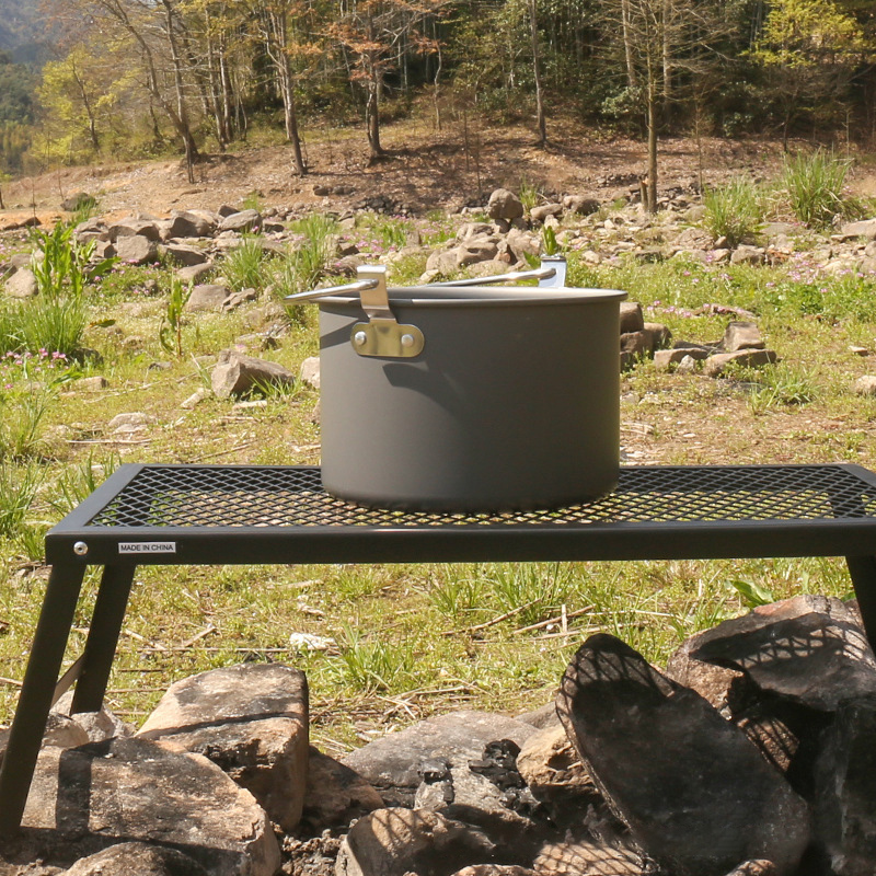 Ollas Colgantes para Acampar d - Camping Cooking Tripod reseña y precio