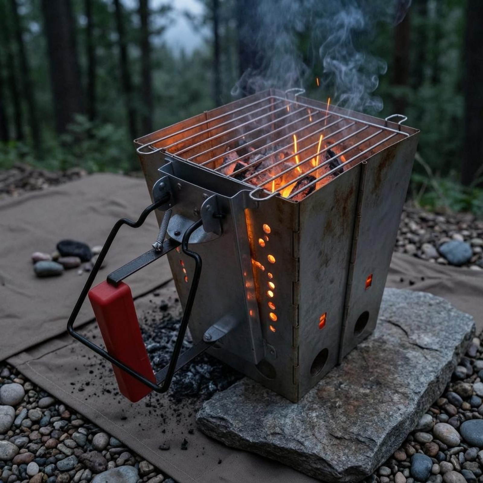Encendedor de carbón plegable  - Charcoal Chimney Starter reseña y precio