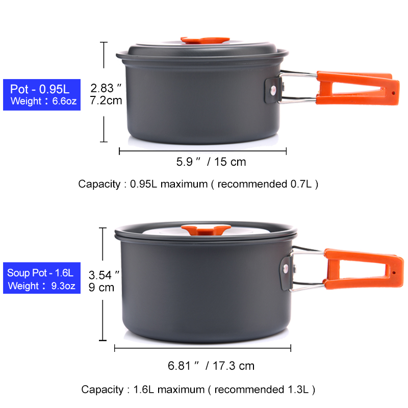 Widesea-Juego de utensilios de - Camping Cooking Cutlery Set reseña y precio