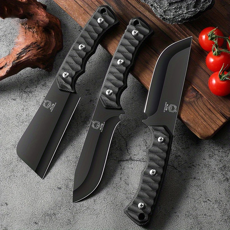 Juego de cuchillos de acero in - Camping Cooking Vegetables reseña y precio