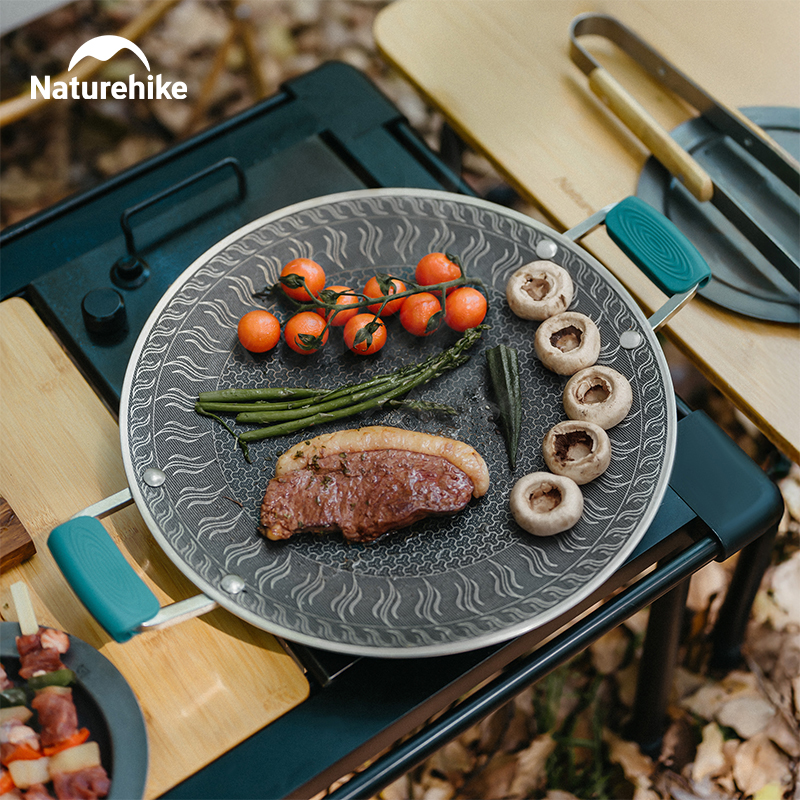 Naturehike-sartén para barbaco - Camping Cooking Wok reseña y precio