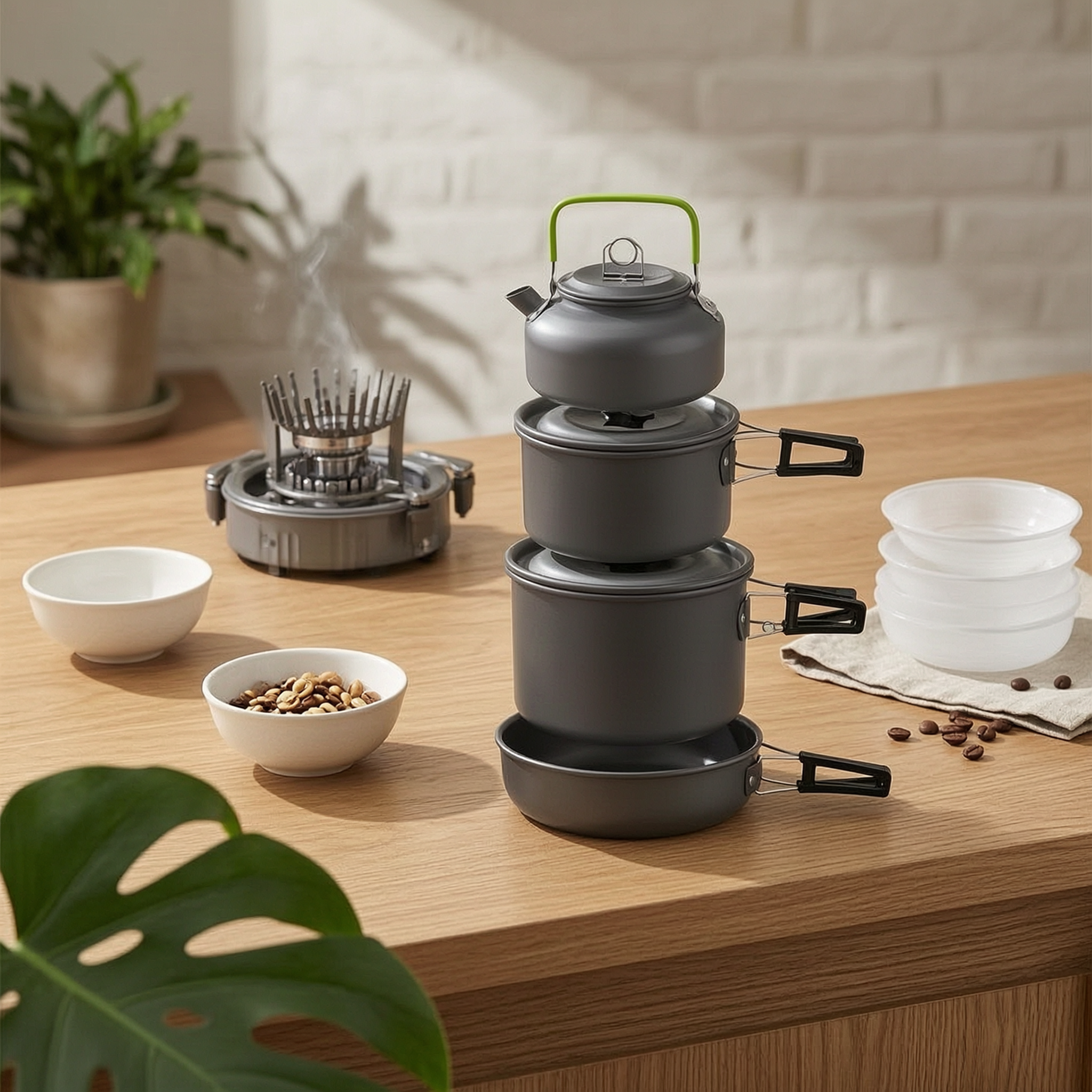 Kit de Cocina para Acampar con - Camping Cooking Set Compact reseña y precio