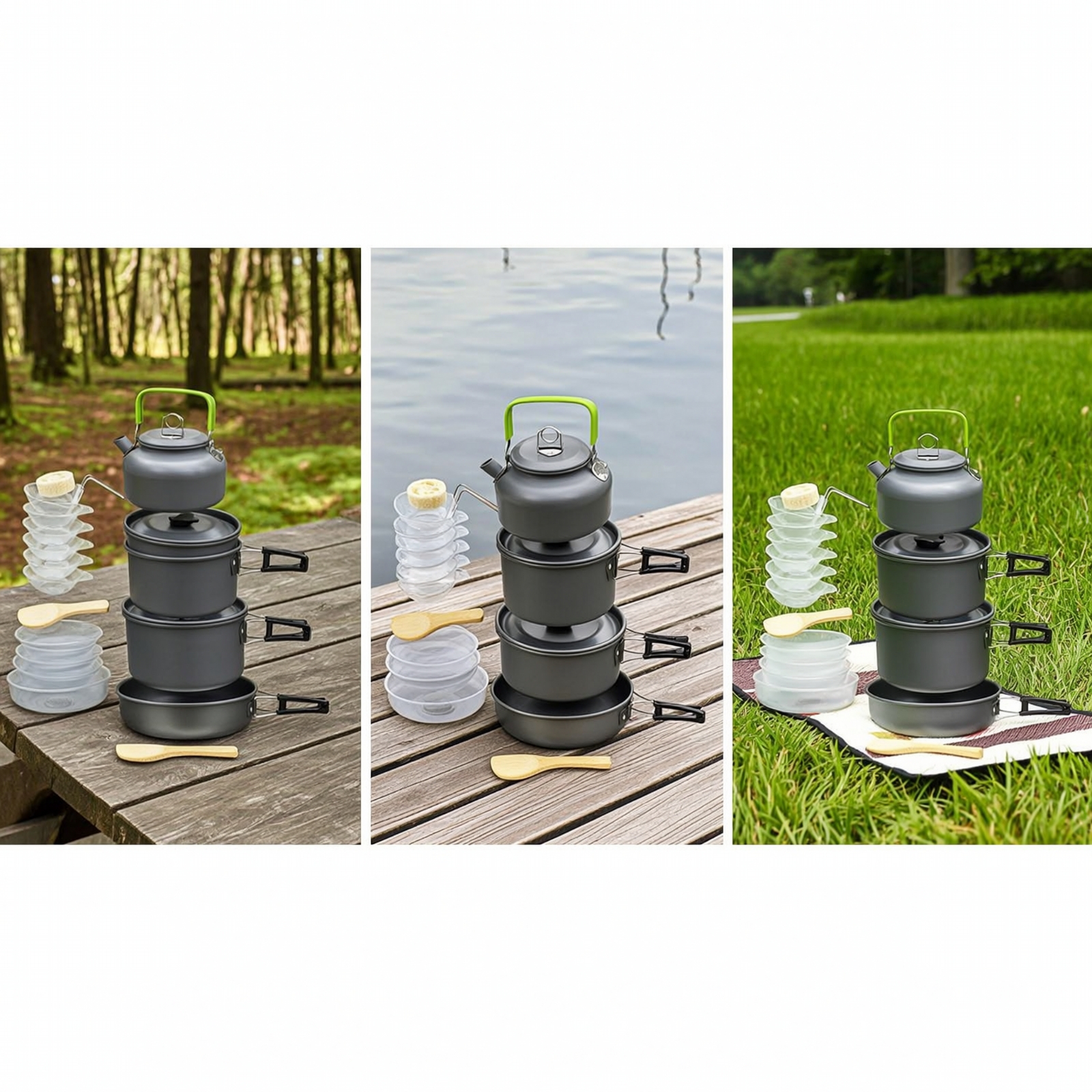 Kit de Cocina para Acampar con - Camping Cooking Set Compact reseña y precio